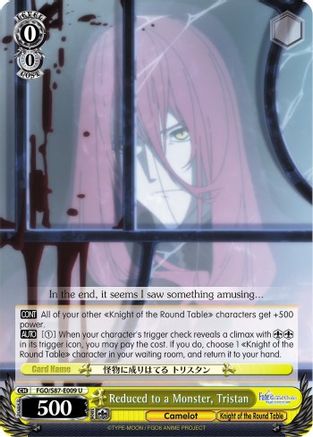 Image of Reduced to a Monster, Tristan (FGO/S87-E009 U) - Fate/Grand Order THE MOVIE Divine Realm of the Round Table: Camelot