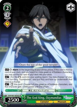 Image of The God King, Ozymandias (SR) (FGO/S87-E034S SR) - Fate/Grand Order THE MOVIE Divine Realm of the Round Table: Camelot