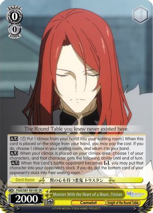 Image of Monster With the Heart of a Beast, Tristan (SR) (FGO/S87-E010S SR) - Fate/Grand Order THE MOVIE Divine Realm of the Round Table: Camelot