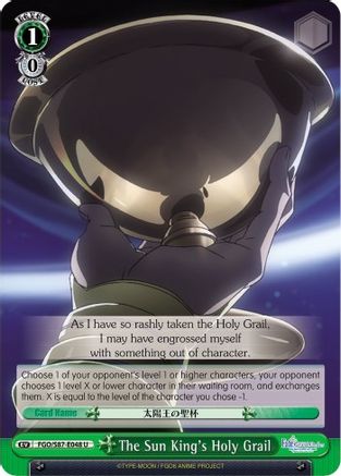 Image of The Sun King's Holy Grail (FGO/S87-E048 U) - Fate/Grand Order THE MOVIE Divine Realm of the Round Table: Camelot