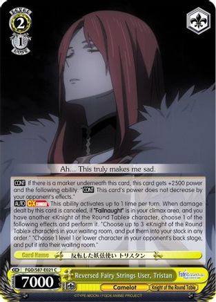 Image of Reversed Fairy Strings User, Tristan (FGO/S87-E021 C) - Fate/Grand Order THE MOVIE Divine Realm of the Round Table: Camelot