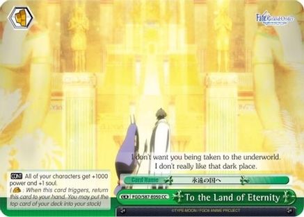 Image of To the Land of Eternity (FGO/S87-E050 CC) - Fate/Grand Order THE MOVIE Divine Realm of the Round Table: Camelot