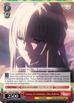 Image of Journey for Somebody's Sake, Bedivere (FGO/S87-E068 C) - Fate/Grand Order THE MOVIE Divine Realm of the Round Table: Camelot