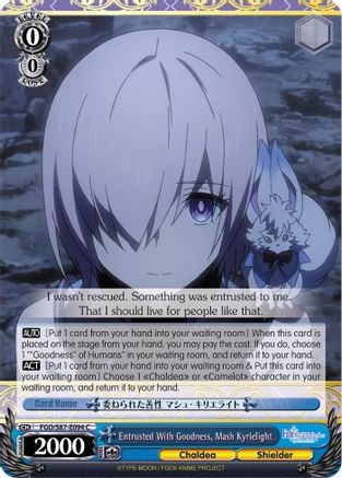 Image of Entrusted With Goodness, Mash Kyrielight (FGO/S87-E094 C) - Fate/Grand Order THE MOVIE Divine Realm of the Round Table: Camelot