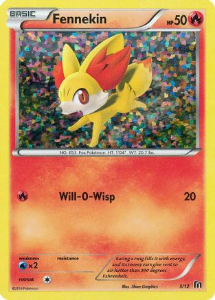 Image of Fennekin 003/12  - Holofoil McDonalds Promos 2016 - Promo