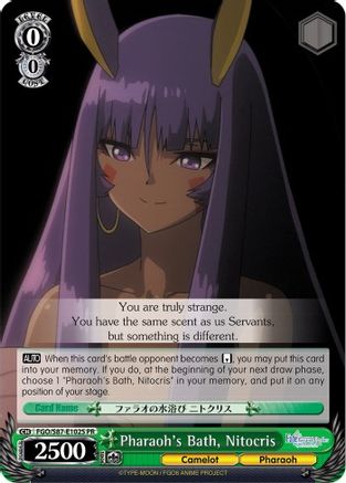 Image of Pharaoh's Bath, Nitocris (Foil) (FGO/S87-E102S PR) - Fate/Grand Order THE MOVIE Divine Realm of the Round Table: Camelot