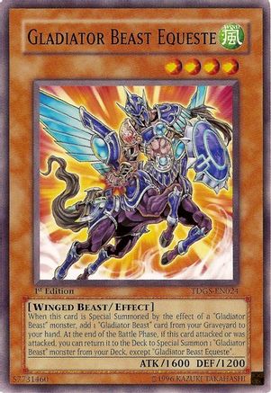 Image of Gladiator Beast Equeste (TDGS-EN024) - The Duelist Genesis 1st Edition