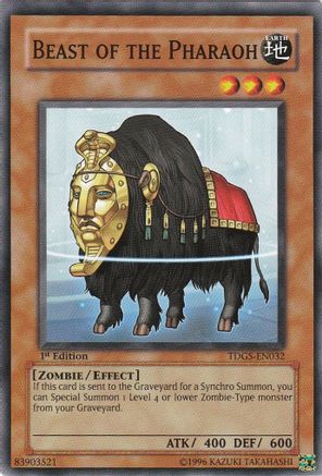 Image of Beast of the Pharaoh (TDGS-EN032) - The Duelist Genesis 1st Edition