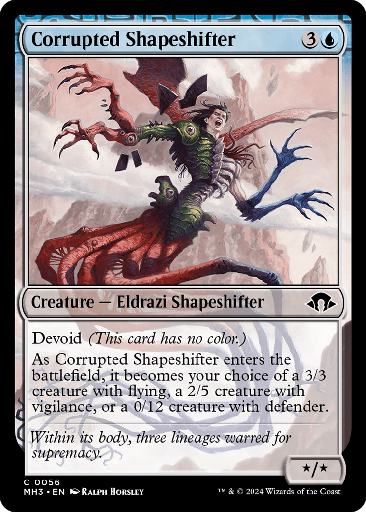 Image of Corrupted Shapeshifter (MH3-056) - Modern Horizons 3: (devoid)
