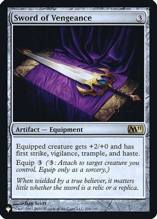 Image of Sword of Vengeance (LIST-216) - The List Reprints Foil