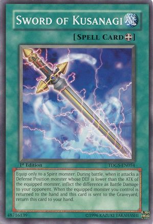 Image of Sword of Kusanagi (TDGS-EN054) - The Duelist Genesis Unlimited