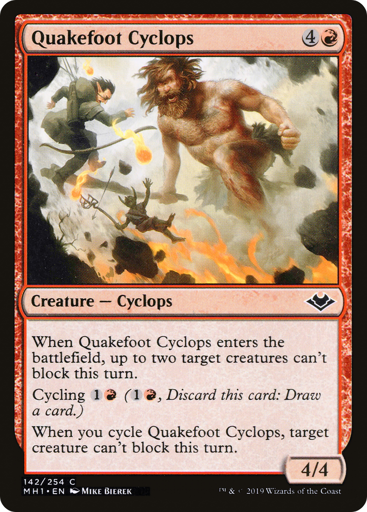 Image of Quakefoot Cyclops (MH1-142) - Modern Horizons Foil