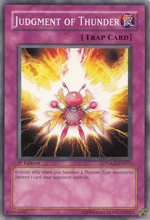 Image of Judgment of Thunder (TDGS-EN077) - The Duelist Genesis Unlimited