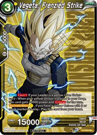 Image of Vegeta, Frenzied Strike (Championship Pack 2022 Vol.2) (P-423) - Promotion Cards Foil