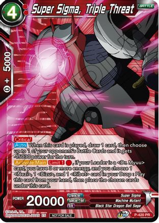 Image of Super Sigma, Triple Threat (Championship Pack 2022 Vol.2) (P-420) - Promotion Cards Foil