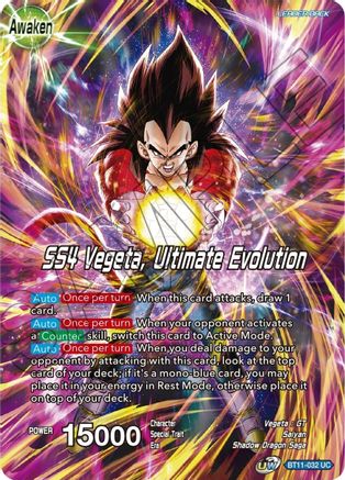 Image of Vegeta // SS4 Vegeta, Ultimate Evolution (BT11-032) - Theme Selection History of Vegeta Foil