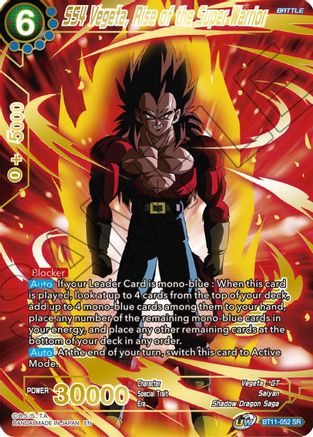 Image of SS4 Vegeta, Rise of the Super Warrior (BT11-052) - Theme Selection History of Vegeta Foil