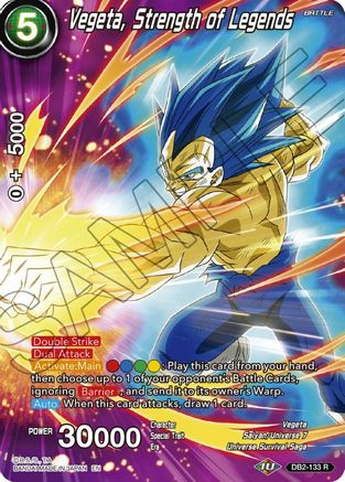 Image of Vegeta, Strength of Legends (DB2-133) - Theme Selection History of Vegeta Foil
