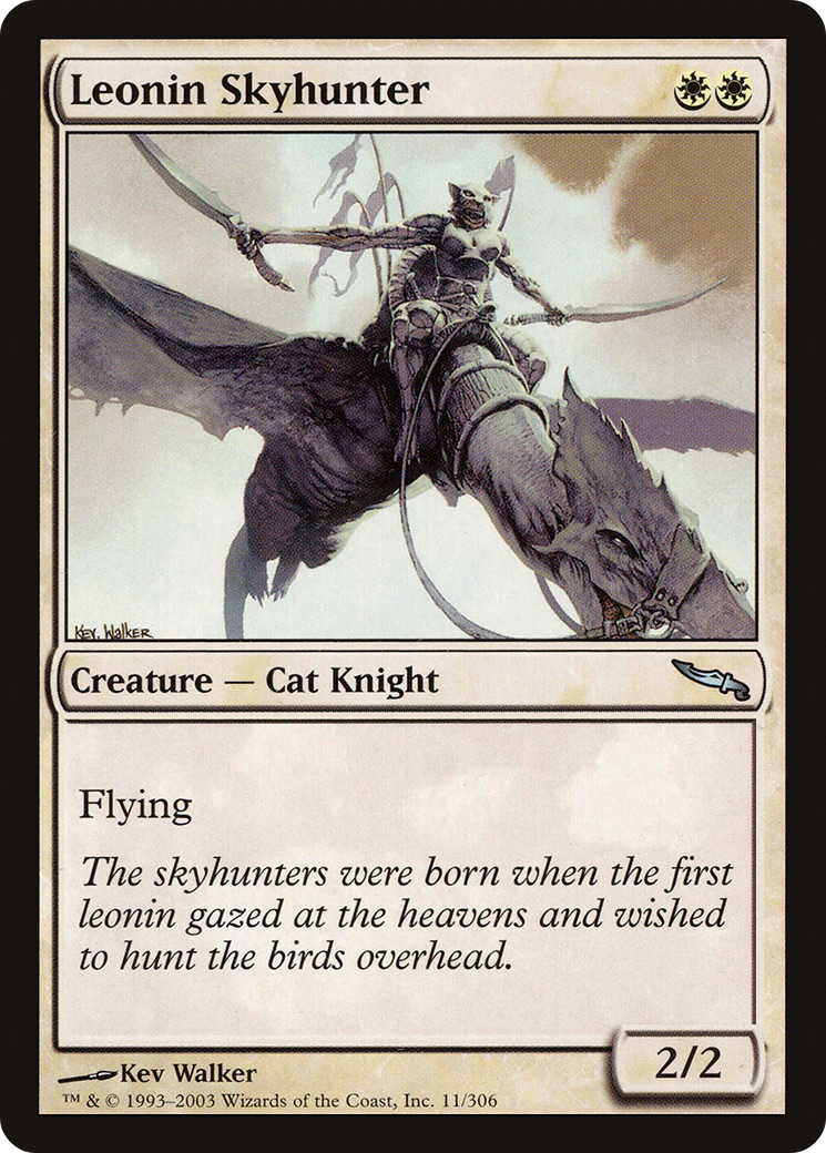 Image of Leonin Skyhunter (MRD-011) - Mirrodin Foil