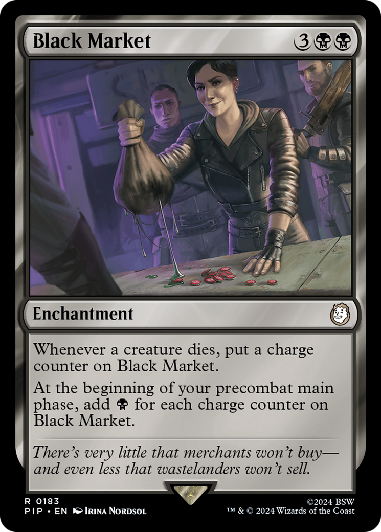 Image of Black Market (PIP-183) - Fallout Foil