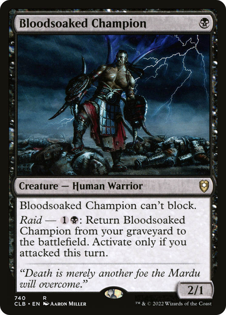 Image of Bloodsoaked Champion (CLB-740) - Commander Legends: Battle for Baldur's Gate