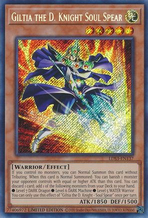 Image of Giltia the D. Knight Soul Spear (LDS3-EN137) - Legendary Duelists: Season 3 Limited