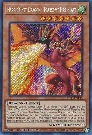 Image of Harpie's Pet Dragon - Fearsome Fire Blast (LDS3-EN138) - Legendary Duelists: Season 3 Limited