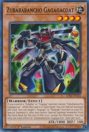 Image of Zubababancho Gagagacoat (LDS3-EN125) - Legendary Duelists: Season 3 1st Edition
