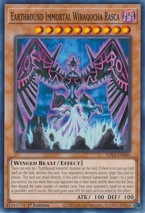 Image of Earthbound Immortal Wiraqocha Rasca (LDS3-EN044) - Legendary Duelists: Season 3 1st Edition