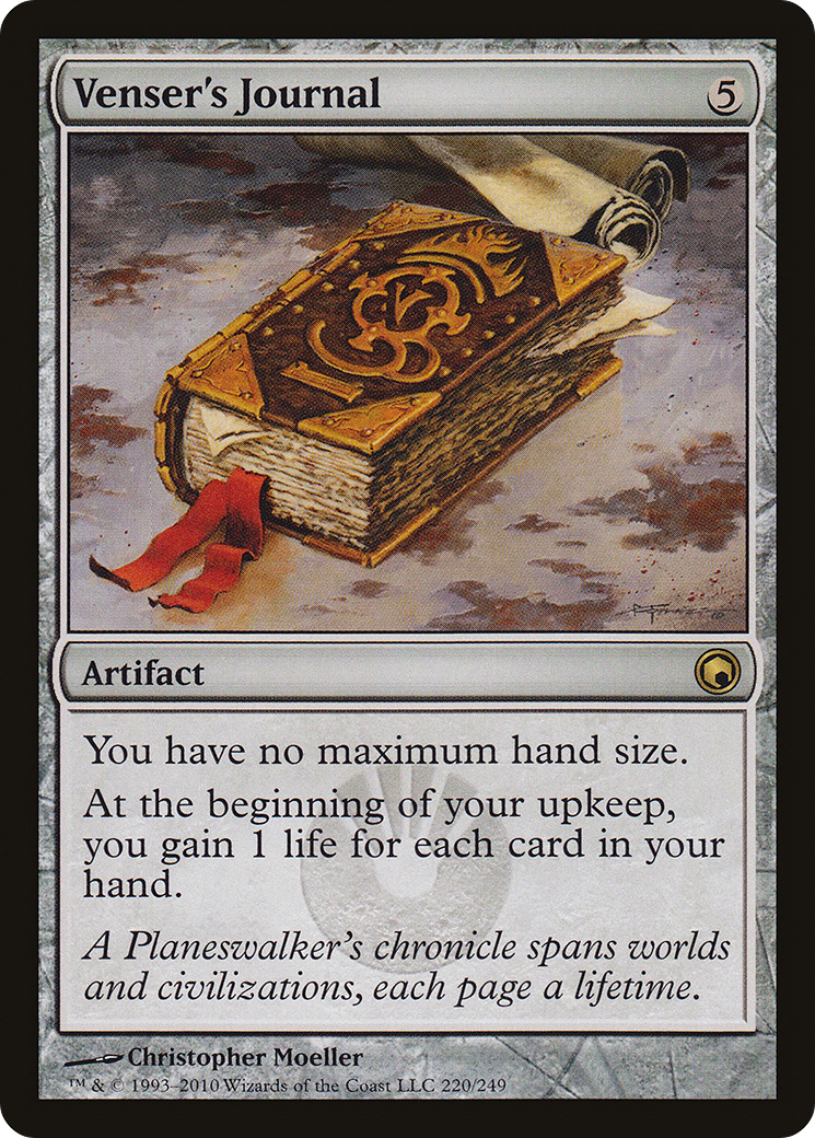 Image of Venser's Journal (SOM-220) - Scars of Mirrodin Foil
