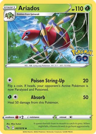 Image of Ariados 007/078  Pokemon GO - Uncommon