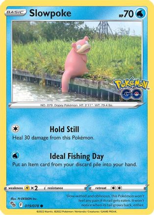 Image of Slowpoke 019/078  - Reverse Holofoil Pokemon GO - Common