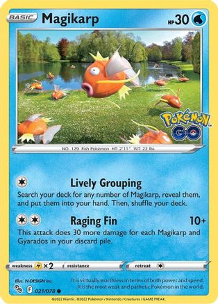 Image of Magikarp 021/078  Pokemon GO - Common