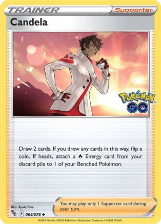 Image of Candela 065/078  - Reverse Holofoil Pokemon GO - Uncommon