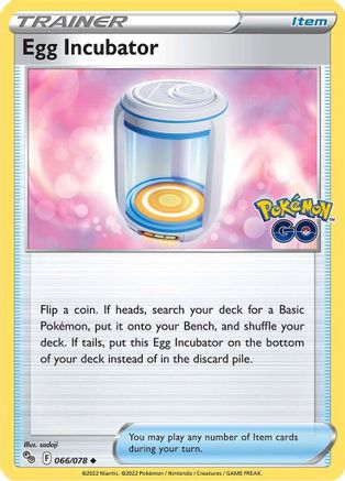 Image of Egg Incubator 066/078  - Reverse Holofoil Pokemon GO - Uncommon