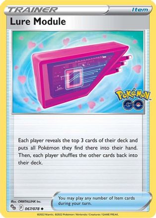 Image of Lure Module 067/078  - Reverse Holofoil Pokemon GO - Uncommon