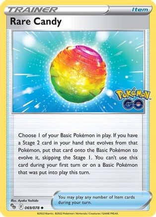 Image of Rare Candy 069/078  Pokemon GO - Uncommon