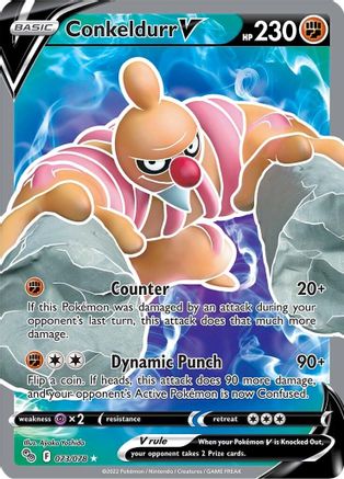 Image of Conkeldurr V (Full Art) 073/078  - Holofoil Pokemon GO - Ultra Rare