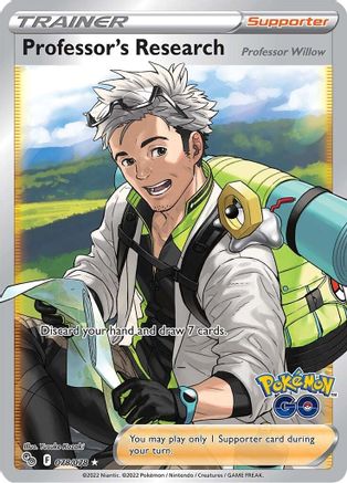 Image of Professor's Research (Full Art) 078/078  - Holofoil Pokemon GO - Ultra Rare