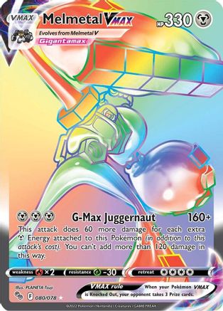 Image of Melmetal VMAX (Secret) 080/078  - Holofoil Pokemon GO - Secret Rare
