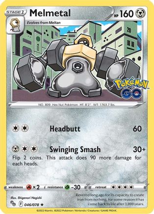 Image of Melmetal 046/078  - Holofoil Pokemon GO - Holo Rare