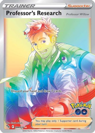 Image of Professor's Research (Secret) 084/078  - Holofoil Pokemon GO - Secret Rare