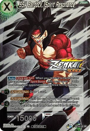 Image of SS4 Bardock, Spirit Resonance (Event Pack 10) (Alternate Foil) (BT14-122) - Tournament Promotion Cards Foil