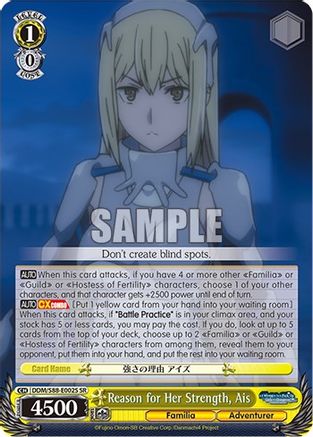 Image of Reason for Her Strength, Ais (SR) (DDM/S88-E002S SR) - Is it Wrong to Try to Pick Up Girls in a Dungeon?