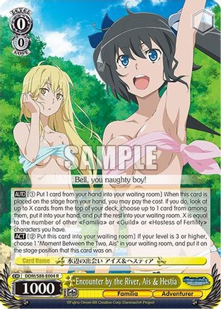 Image of Encounter by the River, Ais & Hestia (DDM/S88-E004 R) - Is it Wrong to Try to Pick Up Girls in a Dungeon?