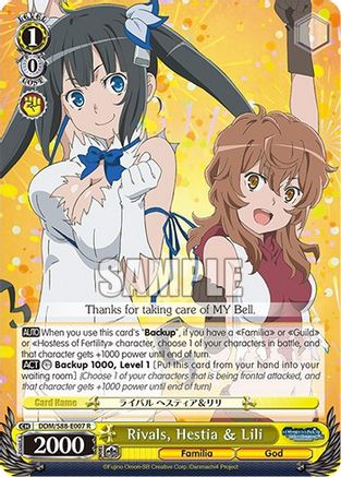 Image of Rivals, Hestia & Lili (DDM/S88-E007 R) - Is it Wrong to Try to Pick Up Girls in a Dungeon?