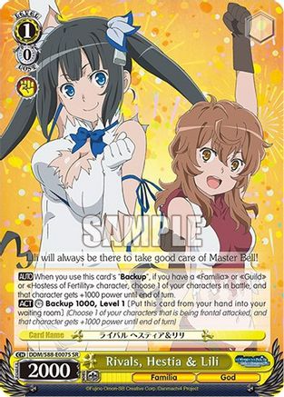 Image of Rivals, Hestia & Lili (SR) (DDM/S88-E007R SR) - Is it Wrong to Try to Pick Up Girls in a Dungeon?