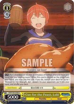 Image of Cue for the Feast, Loki (DDM/S88-E008 R) - Is it Wrong to Try to Pick Up Girls in a Dungeon?