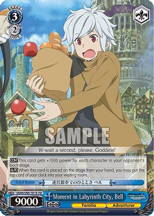 Image of Moment in Labyrinth City, Bell (DDM/S88-TE15 TD) - Is it Wrong to Try to Pick Up Girls in a Dungeon?