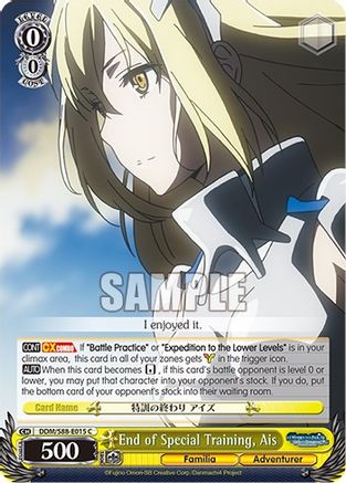 Image of End of Special Training, Ais (DDM/S88-E015 C) - Is it Wrong to Try to Pick Up Girls in a Dungeon?